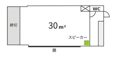 スタジオ見取り図 - レンタルスタジオ🍀プチハピの間取り図