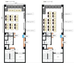 エムズ新宿御苑 懇親会もできる貸会議室　LUXE新宿(2026年1月以降予約用)の間取り図