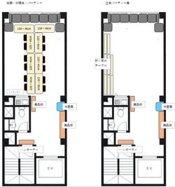 エムズ新宿御苑 懇親会もできる貸会議室　LUXE新宿(2026年1月以降予約用)の間取り図