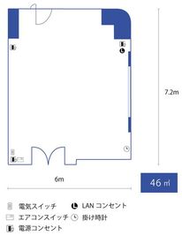 名古屋会議室 imy会議室 9階会議室の間取り図