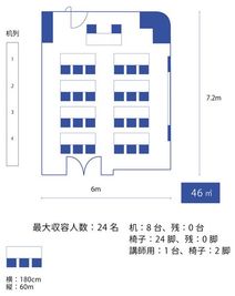 名古屋会議室 imy会議室 9階会議室の間取り図