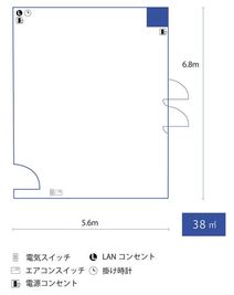 名古屋会議室 imy会議室 5階第1会議室の間取り図