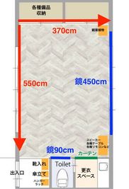 間取り図 - Sunny Place サニープレイス錦糸町 サニープレイス錦糸町　ダンス・ヨガ・ピラティス等レンタルスタジオの間取り図