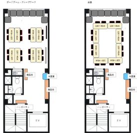 エムズ新宿御苑 懇親会もできる貸会議室　LUXE新宿(2026年1月以降予約用)の間取り図