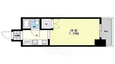 レンスペ名駅507の間取り図