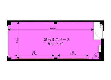 レンタルスタジオツリー五条店の間取り図