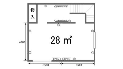 南部珈琲　２Fレンタルスペース 南部珈琲 2F 貸切レンタルスペース【Wi-Fi有り】の間取り図