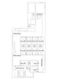 comolu 新橋SL広場側 comolu新橋SL広場側　ひとり個室の間取り図