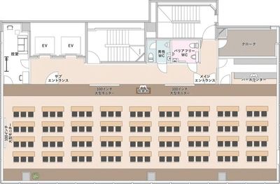 TIME SHARING 新橋駅前4F（銀座口） TIME SHARING 4Fの間取り図