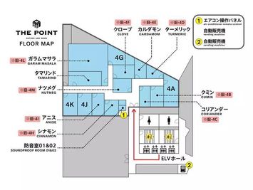 THE POINTエキニア横浜 THE POINTエキニア横浜：ルーム『ガラムマサラ』※旧4Lの間取り図