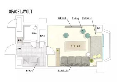 THE POINT relaxing新大阪駅西中島の間取り図