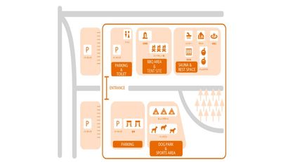 MAP - NAGONO WORK BAR & SAUNA AOU no MORI【NIWA 】の間取り図