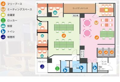 いいオフィス五反田 by iiO 【五反田駅徒歩4分】6名会議室※予約時間前は入室不可の間取り図
