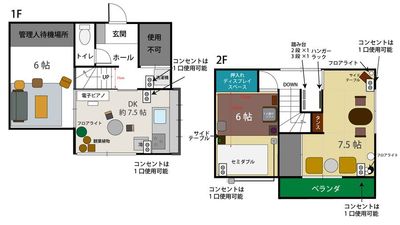アトリエ翠雨の間取り図