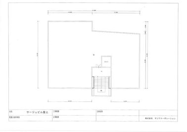 屋上の間取り図です。 - 高槻初！屋上レンタルスペース　(株)サンワコーポレーション 屋上レンタルスペースの間取り図