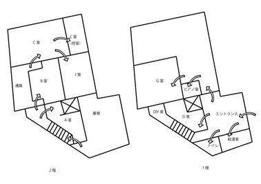 レンタルスペース夕顔瀬 2階C室・ペット可能・無料駐車場有の間取り図