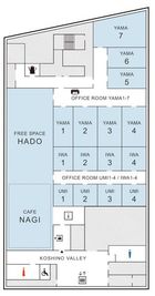 フロアマップ - 越乃バレーbyBBR 大会議室【定員12名】の間取り図
