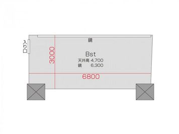 BUZZ横浜東口レンタルスタジオ  Bstの間取り図