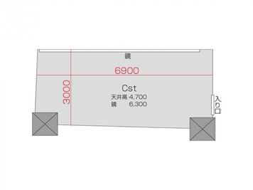 BUZZ横浜東口レンタルスタジオ  Cstの間取り図