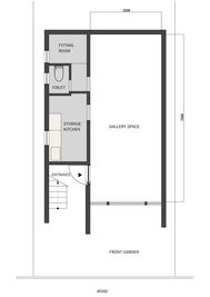 Gallery nib 白箱レンタルスペースの間取り図