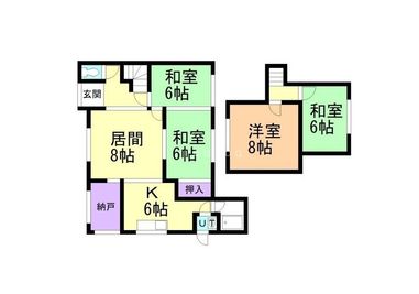 ２階建（86㎡） - Otaroom 【Otaroom】小樽駅近/小樽運河近/駐車場あり/撮影・女子会の間取り図