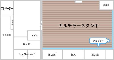 なんばカルチャービル なんばカルチャースタジオの間取り図