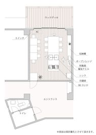 一乗寺 RIVERROADレンタルキッチン 貸切シェア・キッチンの間取り図