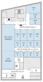 フロアマップ - 越乃バレーbyBBR イベント・セミナースペース【最大収容60名】の間取り図