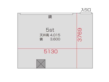 BUZZ下北沢レンタルスタジオ  5stの間取り図