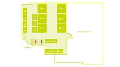 FEEEP 銀座店 FEEEP銀座店｜定員6名個室｜部屋番号12(PG)の間取り図