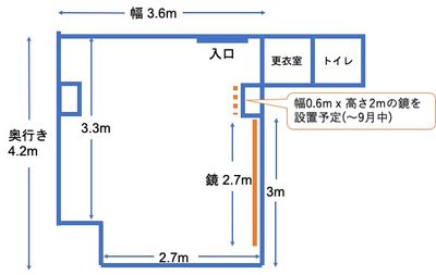 レンタルスタジオSunny 高田馬場2号店の間取り図
