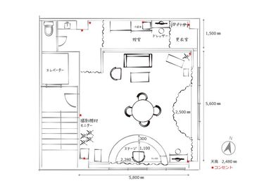 Studio Sweets box ポケット 水道橋 【個人利用】Studio Sweets box ポケット 水道橋の間取り図