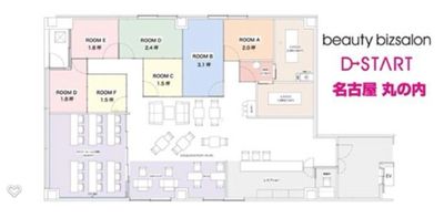 【名古屋】D-START 丸の内 貸切フロアの間取り図