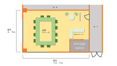 広々としたスペースをご利用いただけます。 - ３０Ｘ（サンマルクロス） レンタルスペースの間取り図