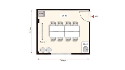 間取り図 - 貸会議室Aivic岩本町2号店の間取り図