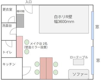 シーズスタジオ中野 シーズスタジオ中野/白ホリR壁造作/の間取り図