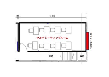 YAGARA COMMONS マルチミーティングルームの間取り図