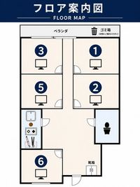 ≪フォーカスオン枚方店≫駅近ワークスペース 【フォーカスオン枚方店⑥号室】の間取り図