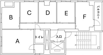 間取り図 - PSJ赤坂店 【赤坂駅3分】ワークスペース・貸会議室D 24h利用可 5人定員の間取り図
