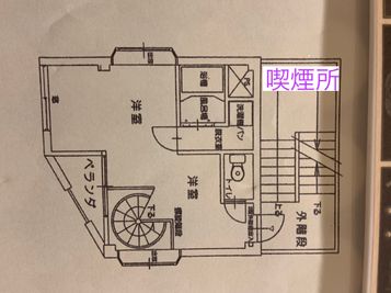 外階段は喫煙OK
3〜4階の踊場に灰皿あります - 月兎耳館（つきとじかん） 月兎耳館【ツキトジカン】の間取り図