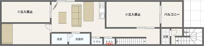 ダイアモンドムーンパレス高田馬場 姫系多目的スペース（３F）の間取り図