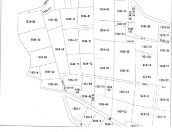 1934-43、1934-44、1934-75です。 - 小林養鶏農園 森の中の空き地（約200坪、約14坪の建屋あり、一部畑に利用中）の間取り図