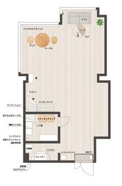 間取り図　48㎡ - Studio Bloomia 緑橋駅徒歩1分【撮影スタジオ・ギャラリー ・ワークショップ】の間取り図