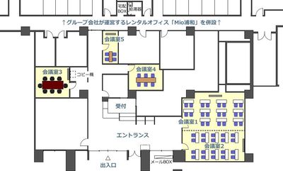 間取図 - 埼玉カンファレンスセンター 【ロイヤルパインズホテル浦和】会議室2の間取り図