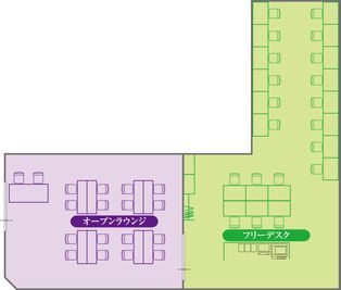 大宮アントレサロンの間取りです - 大宮アントレサロン 4名会議エリアの間取り図