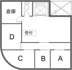 こちらのお部屋はルームCです。 - 完全個室☆高級レンタルサロン 心斎橋近く♪【個室】フェイシャルやマッサージなどに☆の間取り図