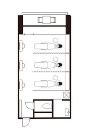 EYENA eyelash 【ベッド3】マツエク、アイブロウ専用サロンの間取り図