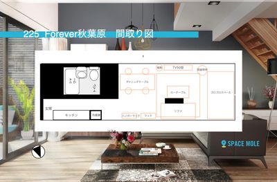507_Forever秋葉原 レンタルスペースの間取り図