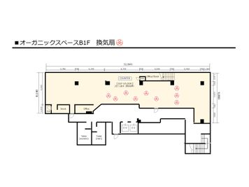 BPオーガニックスペース南船場 osB1F-1フロアの間取り図