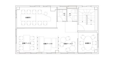 ベースポイント 個室会議室1の間取り図